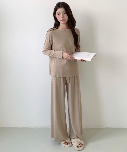 ルームウェア・パジャマ Nari 楽天市場】【取寄】パジャマ レディース 冬 ルームウェア リボン柄