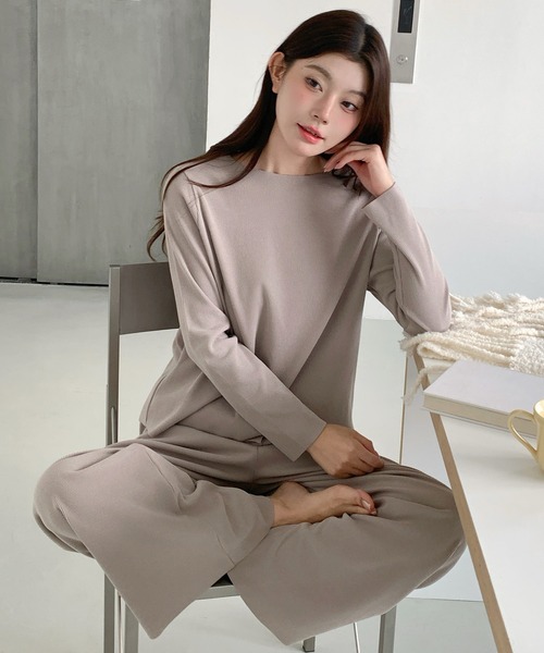 ルームウェア・パジャマ Nari パジャマ ルームウェア 「選べる3タイプ」さらてろルームウェア