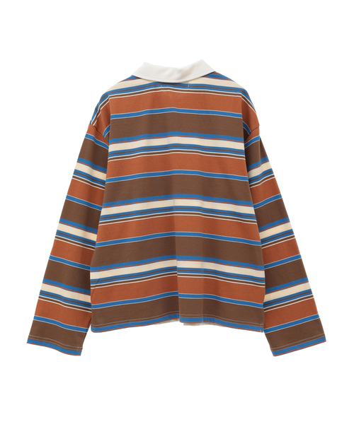 CONVERSE TOKYO tシャツ MULTI BORDER RUGGER TEE レディース