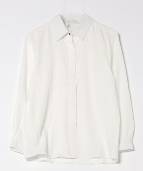 BLANC FICELLE ブラウス シャツ ホワイト シャツ レディース