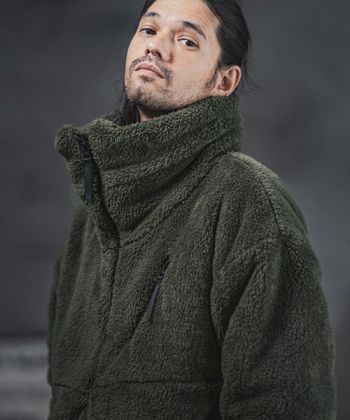 「CAMBIO」 ジップアップブルゾン S シルバーグレー メンズ_画像3