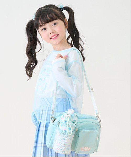 mezzo piano tシャツ チュールレイヤード 長袖Tシャツ キッズ 子供服