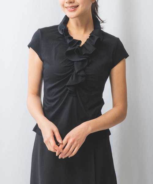 tシャツ 「NARACAMICIE」60スムースフリルカットソー レディース
