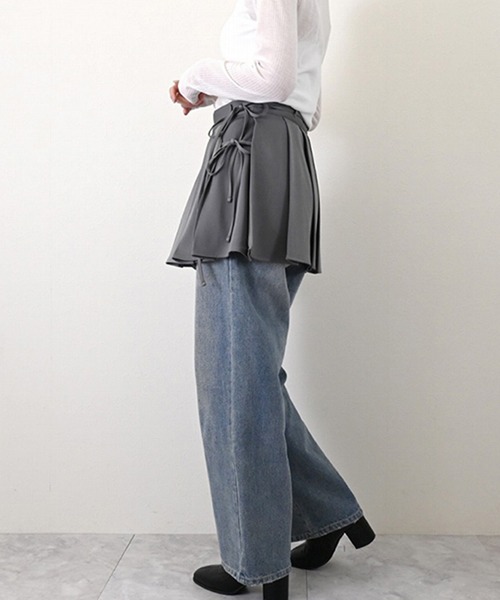 STYLEBLOCK（スタイルブロック） スカート ツイルラッププリーツミニ