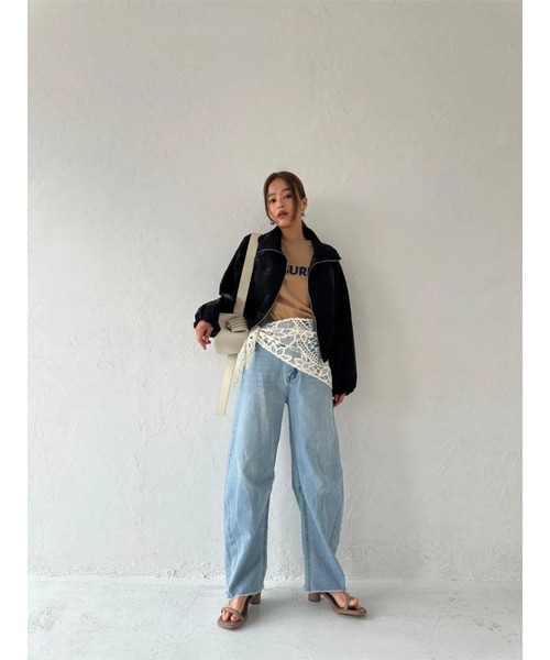 TRUNC ブルゾン アウター Sheer Cropped Blouson レディース 