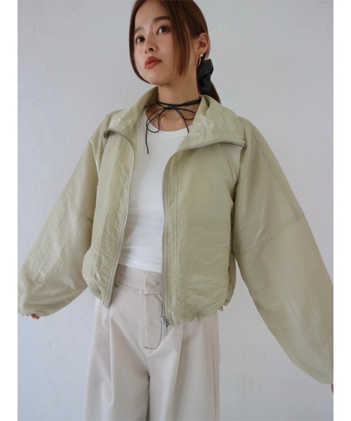 TRUNC ブルゾン アウター Sheer Cropped Blouson レディース
