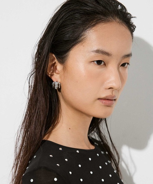 CHARLES ＆ KEITH（チャールズ&キース） ピアス Aine エネ クリスタル 