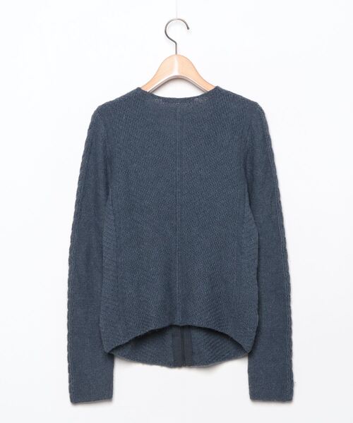 「COMPTOIR DES COTONNIERS」 ニットカーディガン M ブルー レディース_画像2
