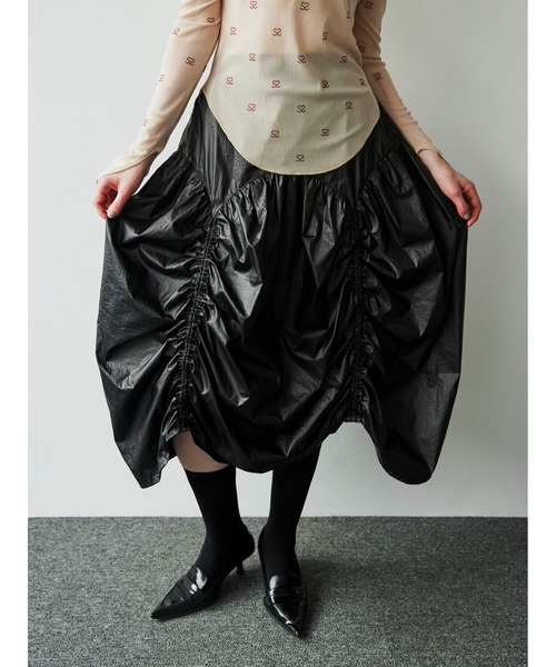 SORIN（ソリン） スカート Metalic Taffta Design Gathered Skirt