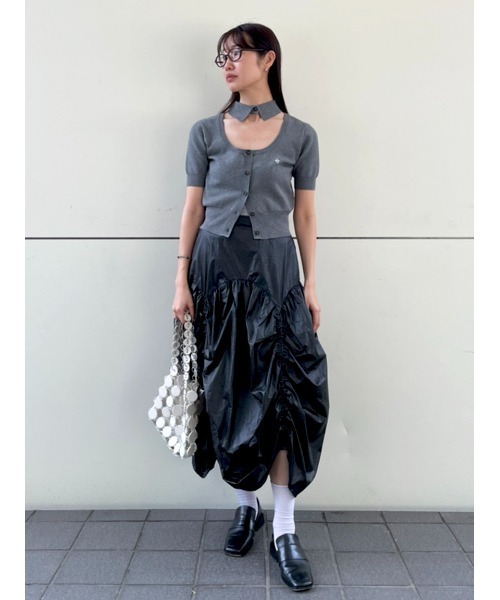 SORIN（ソリン） スカート Metalic Taffta Design Gathered Skirt