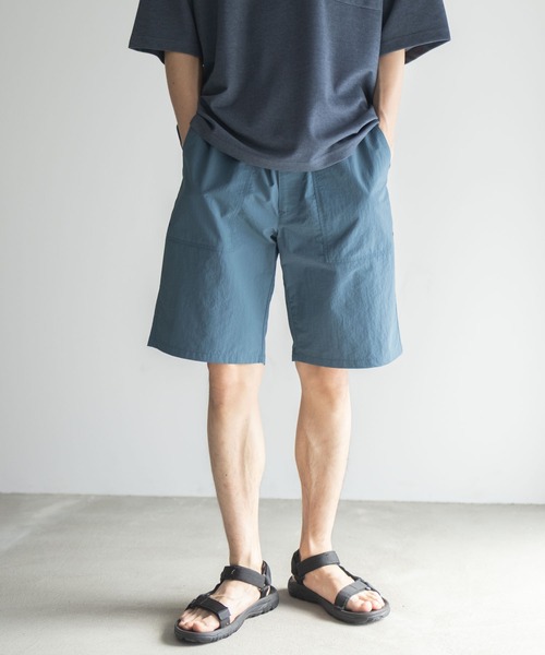 【美品】SEA JAPAN ハーフパンツ　ショートパンツ　ネイビー NAVY（ファッション） パンツ NAVY アクティブショートパンツ