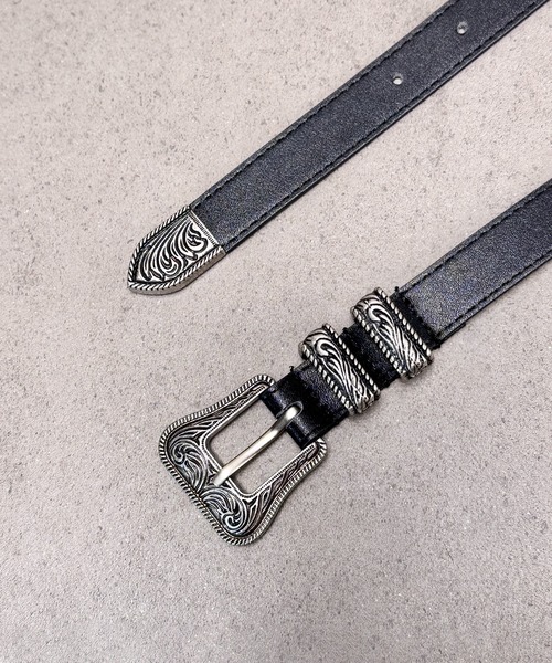 CALIFORNIA OUTFITTERS ベルト 5A24 アンティーク シルバーウエスタン