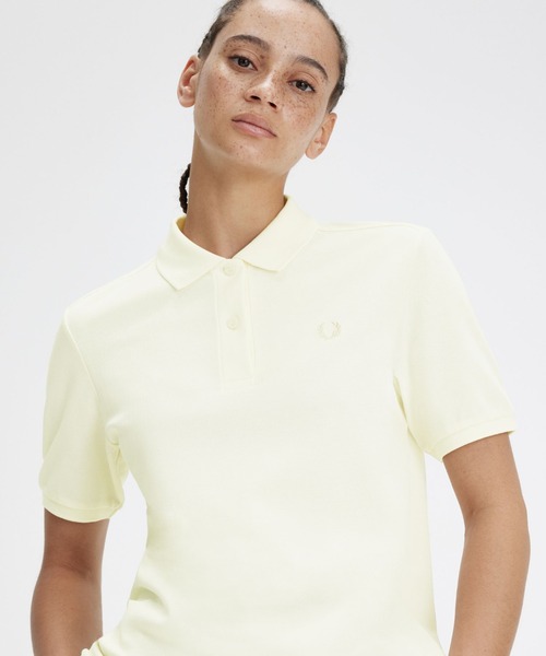 「FRED PERRY」 半袖ポロシャツ 10 ベージュ レディース FRED PERRY 「FRED PERRY」 半袖ポロシャツ 10 ベージュ