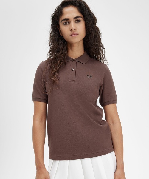 「FRED PERRY」 半袖ポロシャツ 10 ベージュ レディース FRED PERRY 「FRED PERRY」 半袖ポロシャツ 10 ベージュ