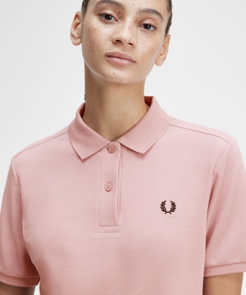 「FRED PERRY」 半袖ポロシャツ 10 ベージュ レディース FRED PERRY 「FRED PERRY」 半袖ポロシャツ 10 ベージュ