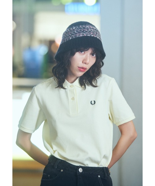 「FRED PERRY」 半袖ポロシャツ 10 ベージュ レディース FRED PERRY 「FRED PERRY」 半袖ポロシャツ 10 ベージュ