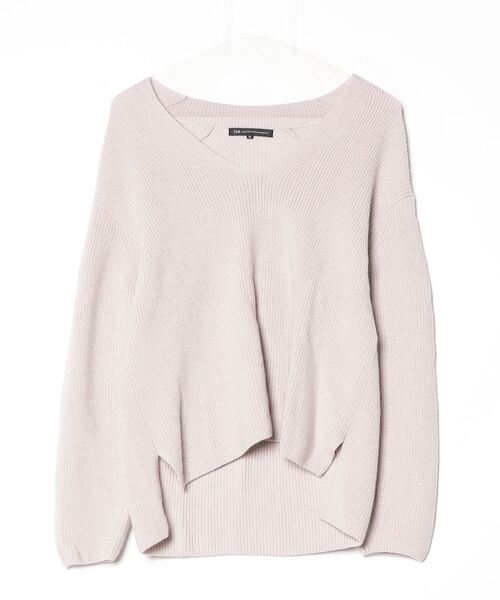 23区（ニジュウサンク） Vネックニット 38 ピンク レディース