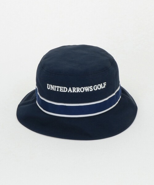 UNITED ARROWS Golf バケットハット ホワイト UNITED ARROWS GOLF 帽子 ハット メンズ テープ バケット