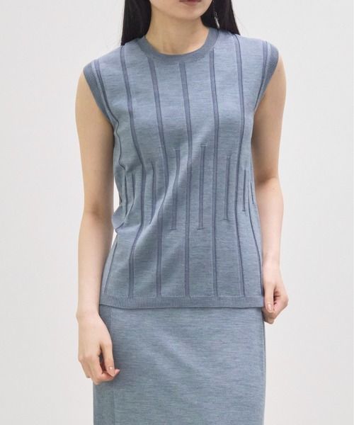 ニット セーター 「CINOH/チノ」別注 Washable Silk Sleeveless Tops/ウォッシャブルシルクノースリーブトップス レデ