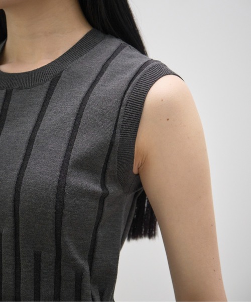 ニット セーター 「CINOH/チノ」別注 Washable Silk Sleeveless Tops/ウォッシャブルシルクノースリーブトップス レデ CINOH ニット セーター 「CINOH/チノ」別注 Washable Silk
