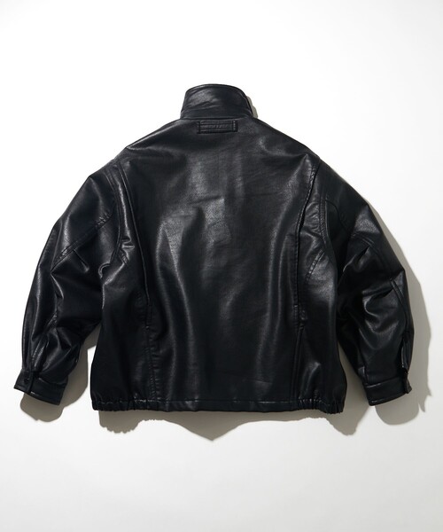 Nautica ブラック　オーバーサイズジャケット NAUTICA（ノーティカ） ジップアップブルゾン LARGE ブラック メンズ