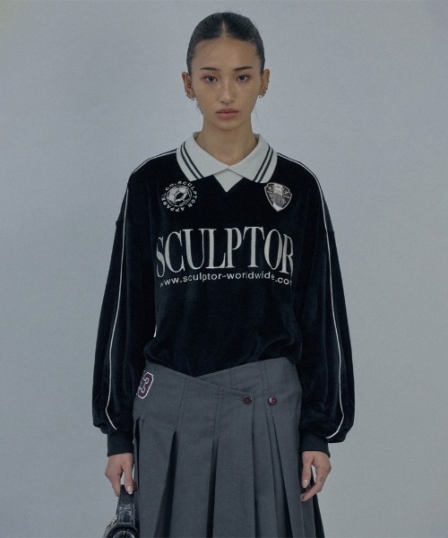 sculptor 長袖Tシャツ SCULPTOR 「SCULPTOR」 長袖カットソー MEDIUM ブラック