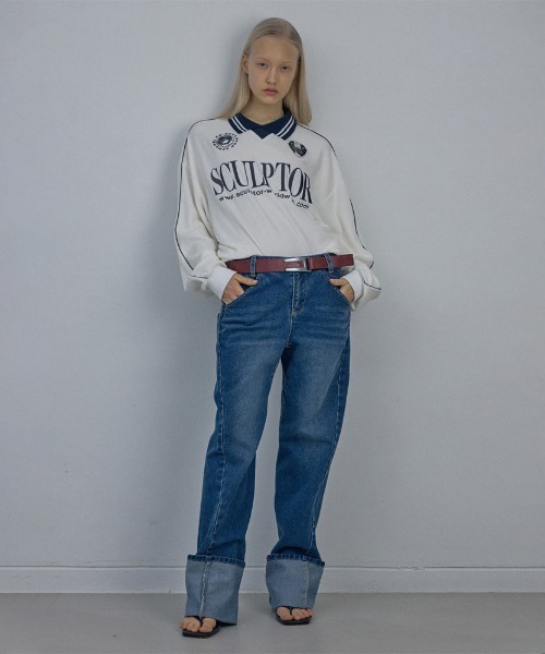 SCULPTOR 長袖Tシャツ Mサイズ SCULPTOR 「SCULPTOR」 長袖カットソー MEDIUM ブラック