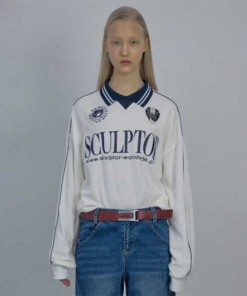 スカルプター　ロンT S SCULPTOR（スカルプター）の「Bow Tie L/S Tee/ボウタイロング