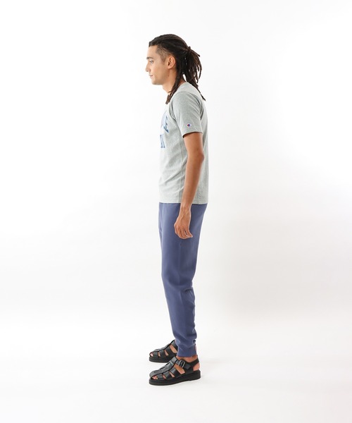 「Champion」 半袖Tシャツ LARGE ネイビー メンズ