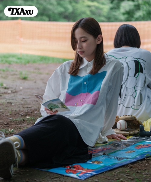 TXA シャツ 坂内拓 Printed Shirt メンズ レディース : ZOZOTOWN Yahoo