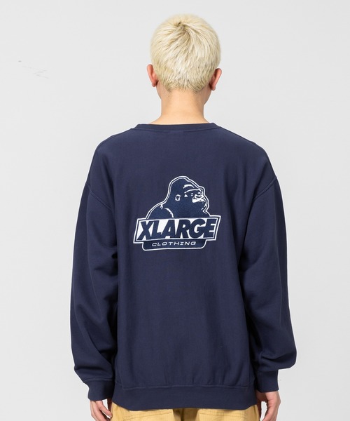 XLARGE スウェットカットソー エクストララージ トレーナー バイカラー 