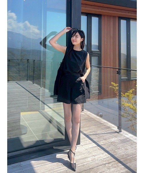 デイアンドグレイド美品⭐︎フーディーニットコート ラッフルオフショルニット【WEB限定カラーあり】(ニット