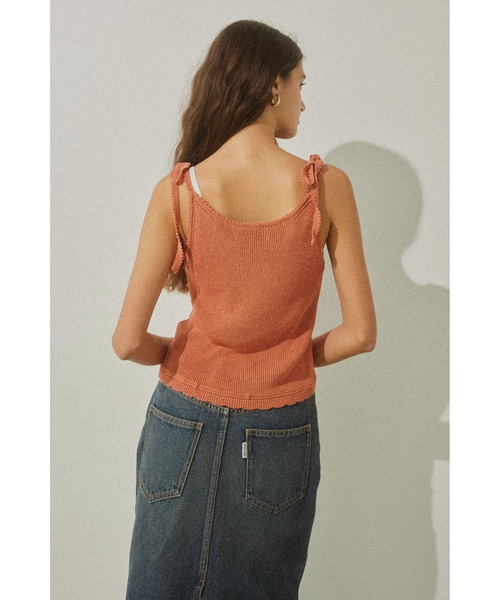 ALEXIA STAM（アリシアスタン） キャミソール Ribbon Knit Camisole 
