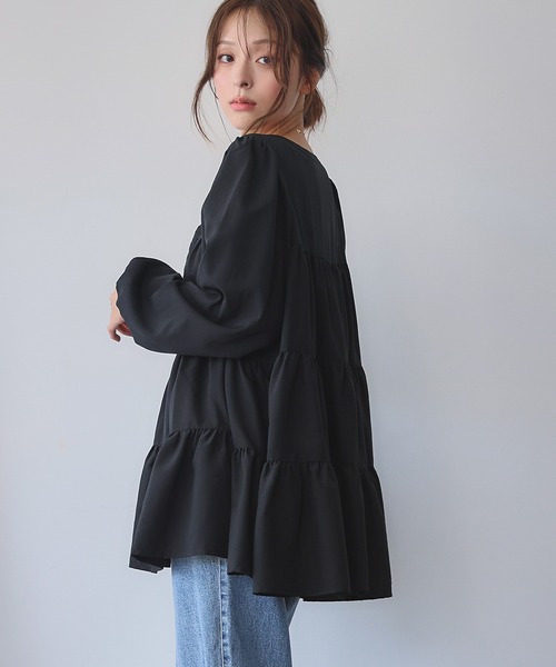 ELFRANK ブラウス シャツ 「2025AW」ティアード チュニック