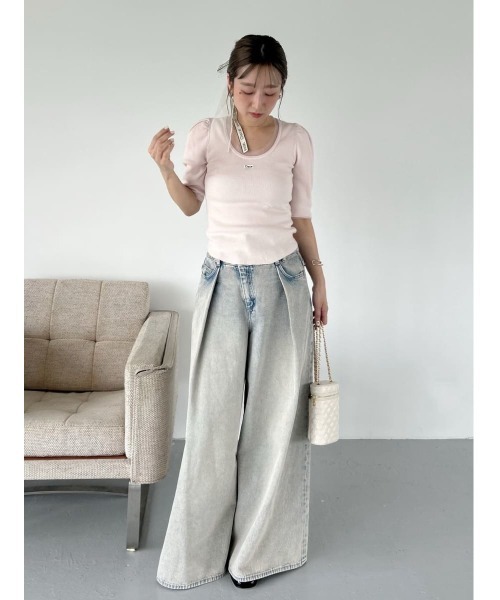 SNIDEL レイヤードデザインパンツ SNIDEL（スナイデル）の「レイヤードデザインパンツ（その他パンツ
