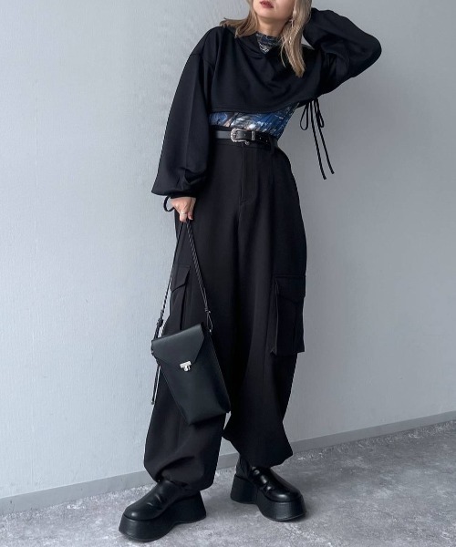 HARE パープル コーデュロイ カーゴパンツ 楽天市場】【SALE／50%OFF】2WAYベルトカーゴパンツ HARE ハレ
