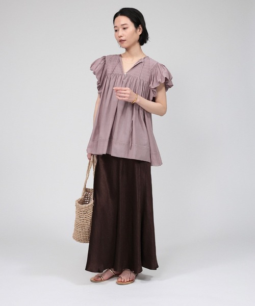 「BABYLONE」 ノースリーブトップス フリー スモークピンク レディース_画像5