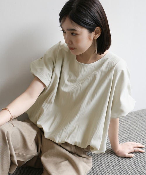 「select MOCA Et」 半袖ブラウス FREE ブラック レディース_画像4