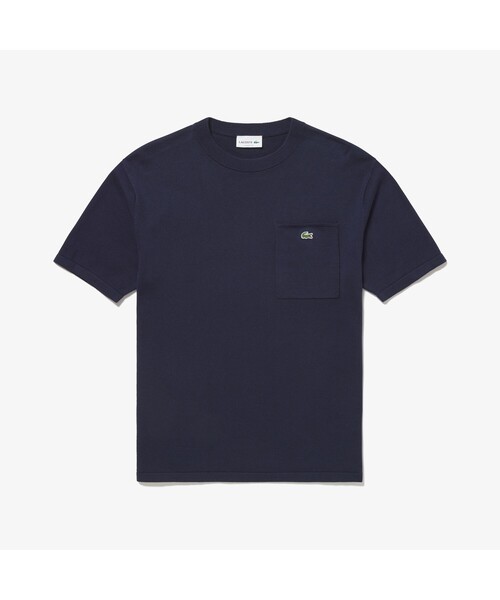 「LACOSTE」 半袖ニット 4 キャメル メンズ_画像5