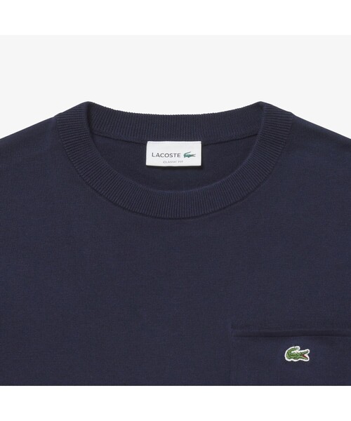 「LACOSTE」 半袖ニット 4 キャメル メンズ_画像6