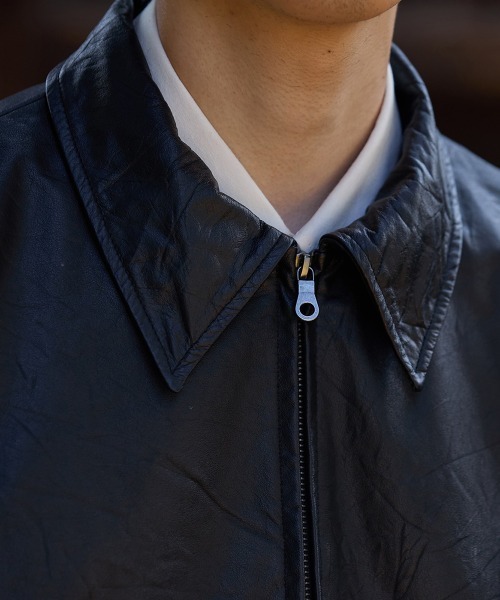 コート ジャケット BALLAST ARK / バラストアーク：Upcycled Cow Leather Jacket：BA12-JK01「AST」の画像
