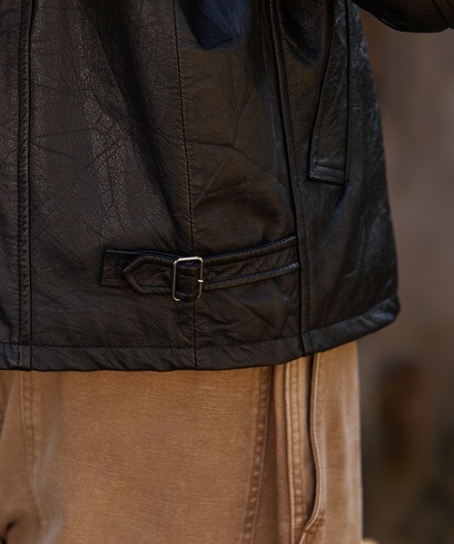 コート ジャケット BALLAST ARK / バラストアーク：Upcycled Cow Leather Jacket：BA12-JK01「AST」の画像