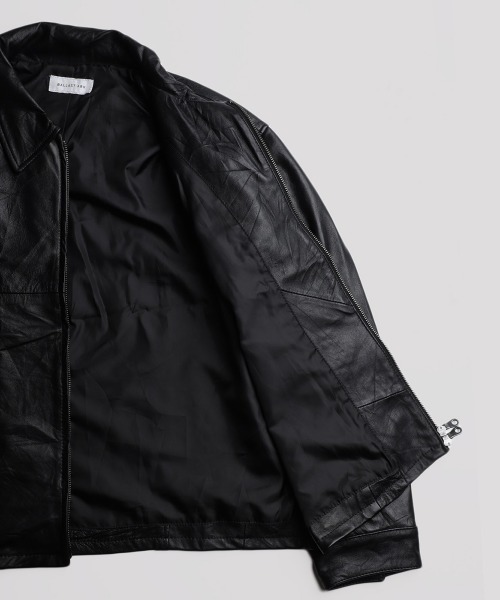 コート ジャケット BALLAST ARK / バラストアーク：Upcycled Cow Leather Jacket：BA12-JK01「AST」の画像
