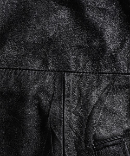 コート ジャケット BALLAST ARK / バラストアーク：Upcycled Cow Leather Jacket：BA12-JK01「AST」の画像