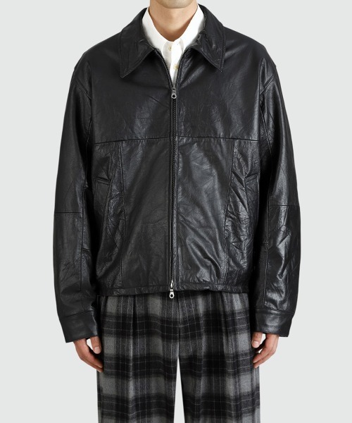 コート ジャケット BALLAST ARK / バラストアーク：Upcycled Cow Leather Jacket：BA12-JK01「AST」の画像