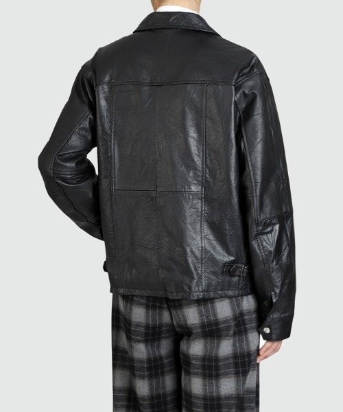 コート ジャケット BALLAST ARK / バラストアーク：Upcycled Cow Leather Jacket：BA12-JK01「AST」の画像