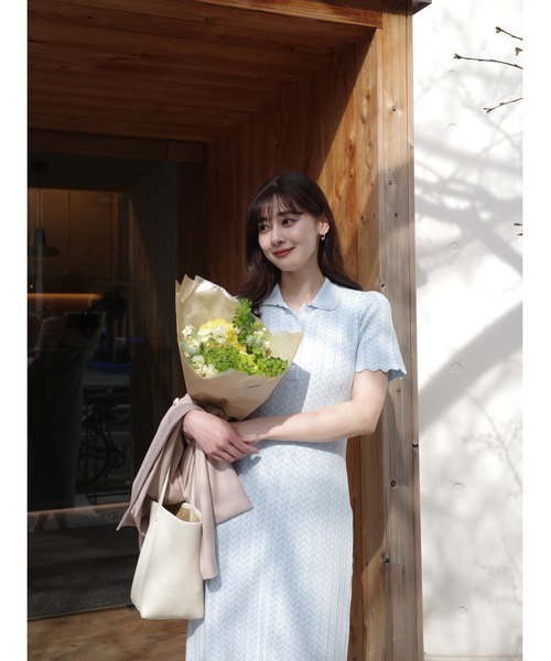 Her lip to 「Her to」 半袖ワンピース S ブルー レディース