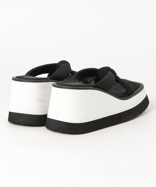 「CHARLES & KEITH」 フラットサンダル 25.5cm ブラック レディース_画像2