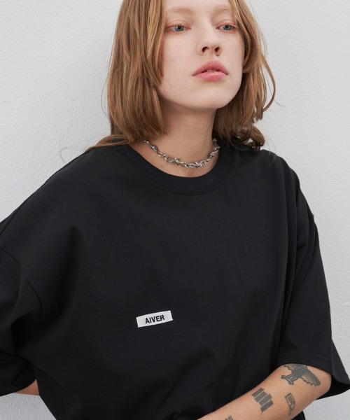 「AIVER」 半袖Tシャツ SMALL チャコールグレー メンズ_画像8