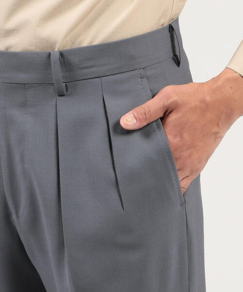 TOMORROWLAND（トゥモローランド） スラックス 46 グリーン メンズ